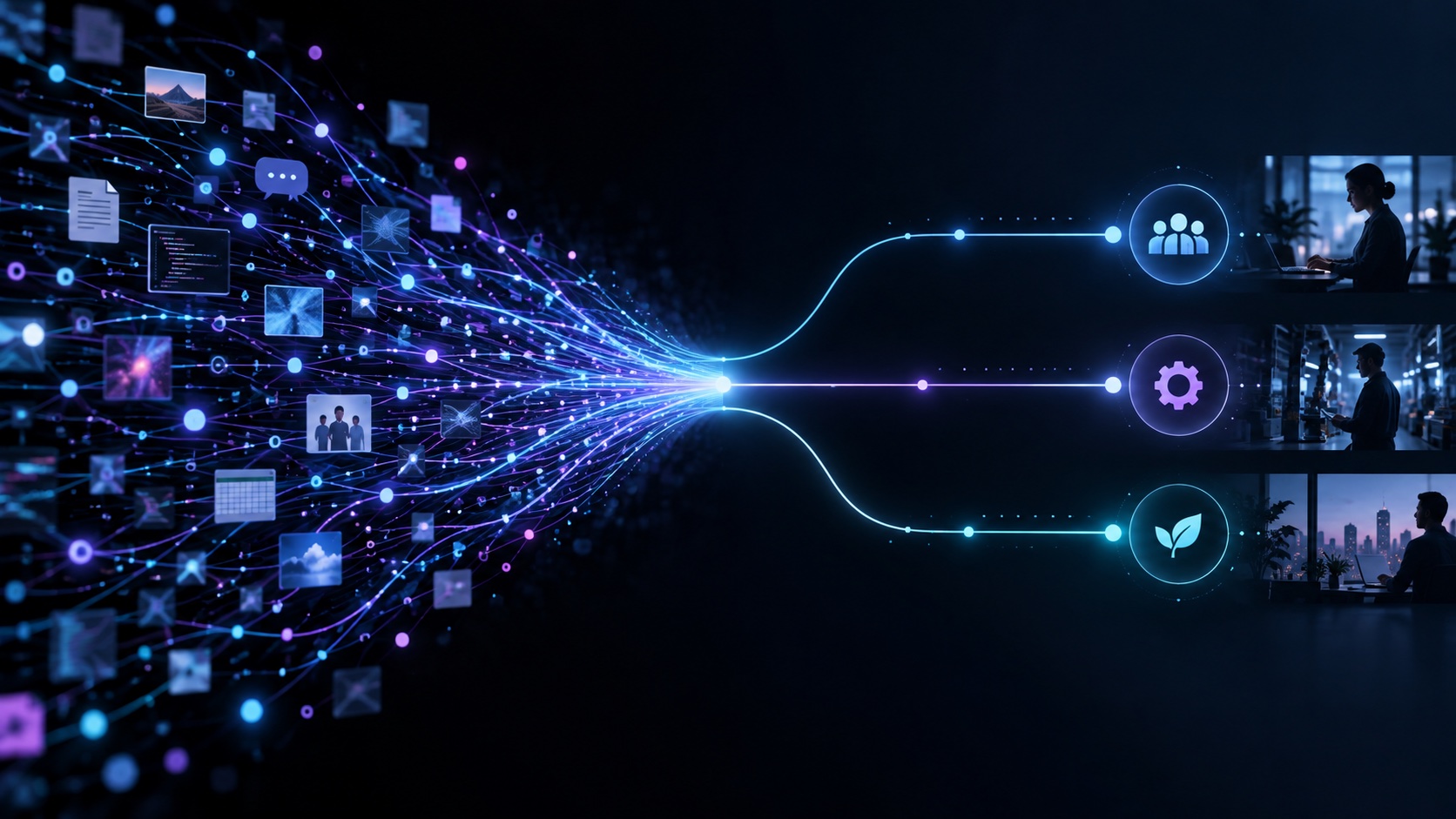 Many scattered AI activity signals resolve into a smaller set of measured business outcomes.